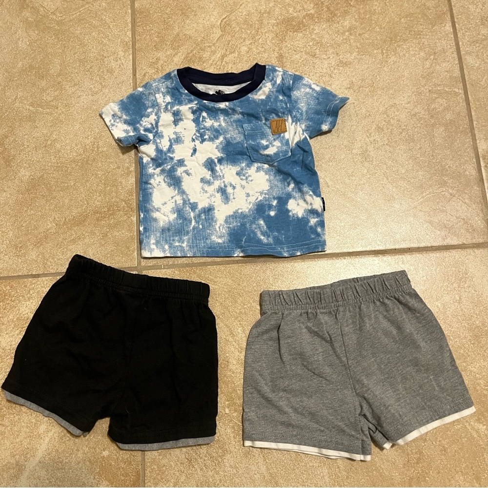 Garanimals Kids Shorts and top - Black and Gray